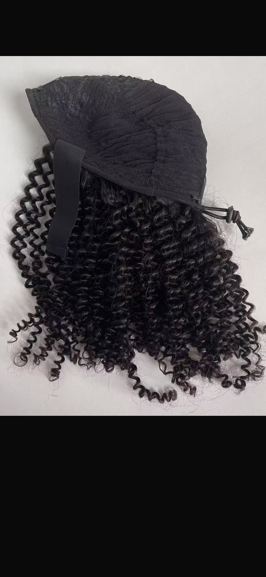 Raw Cambodian Curly Half wig